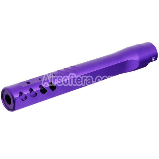 Narcos Airsoft CNC Aluminum Front Hunter Barrel Kit For Action Army AAP01 Series GBB Pistols Purple