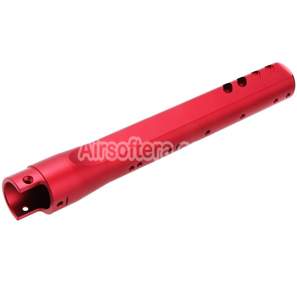 Narcos Airsoft CNC Aluminum Front Hunter Barrel Kit For Action Army AAP01 Series GBB Pistols Red