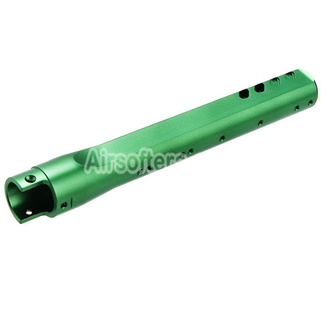 Narcos Airsoft CNC Aluminum Front Hunter Barrel Kit For Action Army AAP01 Series GBB Pistols Green