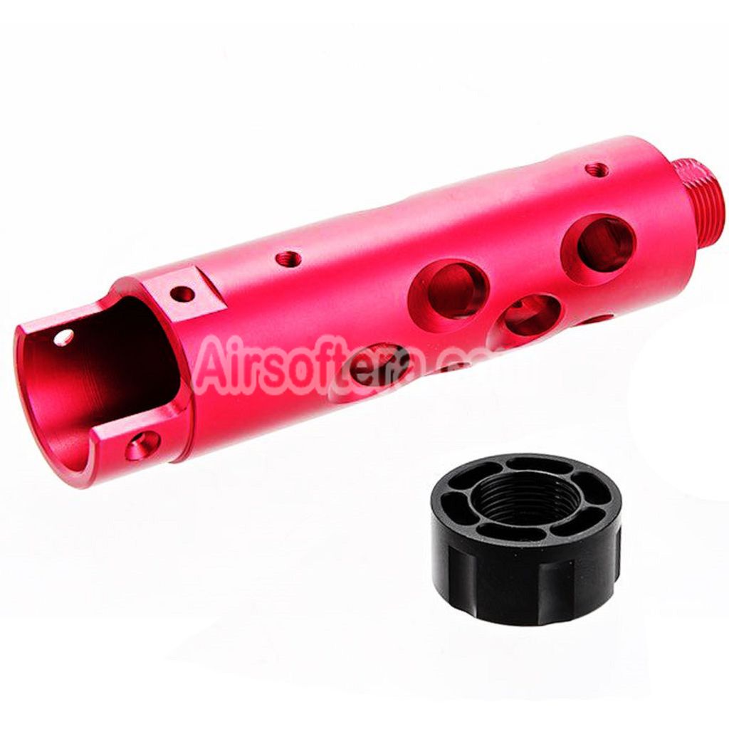 Narcos Airsoft CNC Aluminum Front Barrel Kit (Type 1) For Action Army AAP01 Series GBB Pistols Pink