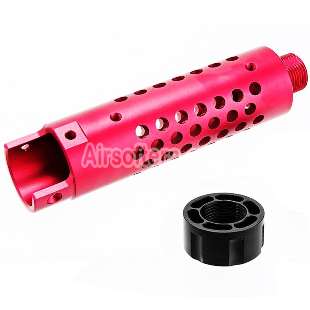 Narcos Airsoft CNC Aluminum Front Barrel Kit (Type 4) For Action Army AAP01 Series GBB Pistols Pink