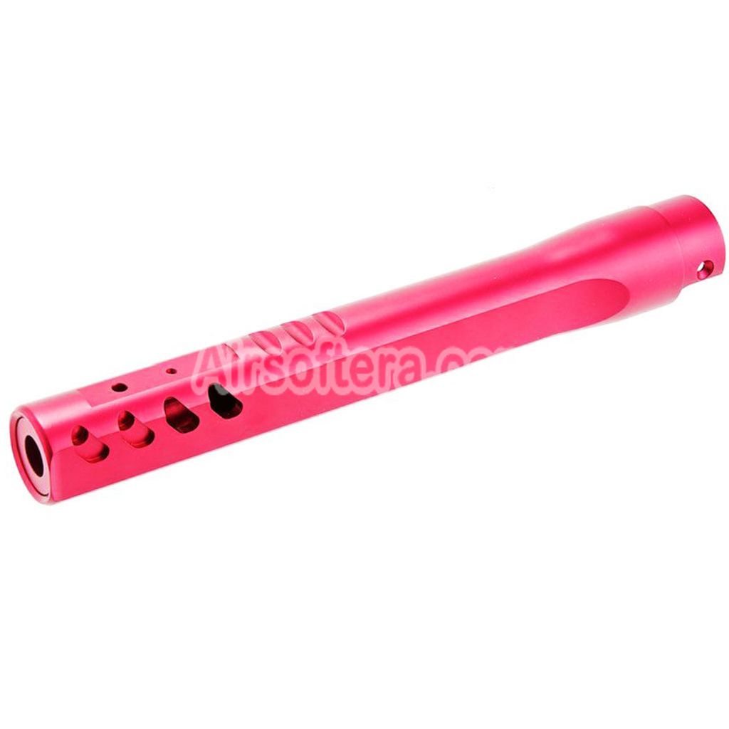 Narcos Airsoft CNC Aluminum Front Hunter Barrel Kit For Action Army AAP01 Series GBB Pistols Pink