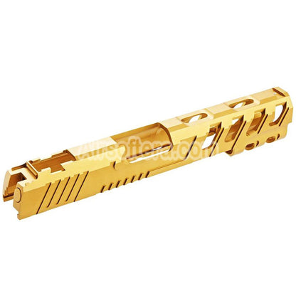 Narcos Airsoft CNC Aluminum Slide Phantom For Tokyo Marui Hi-Capa 5.1 Series GBB Pistols Gold