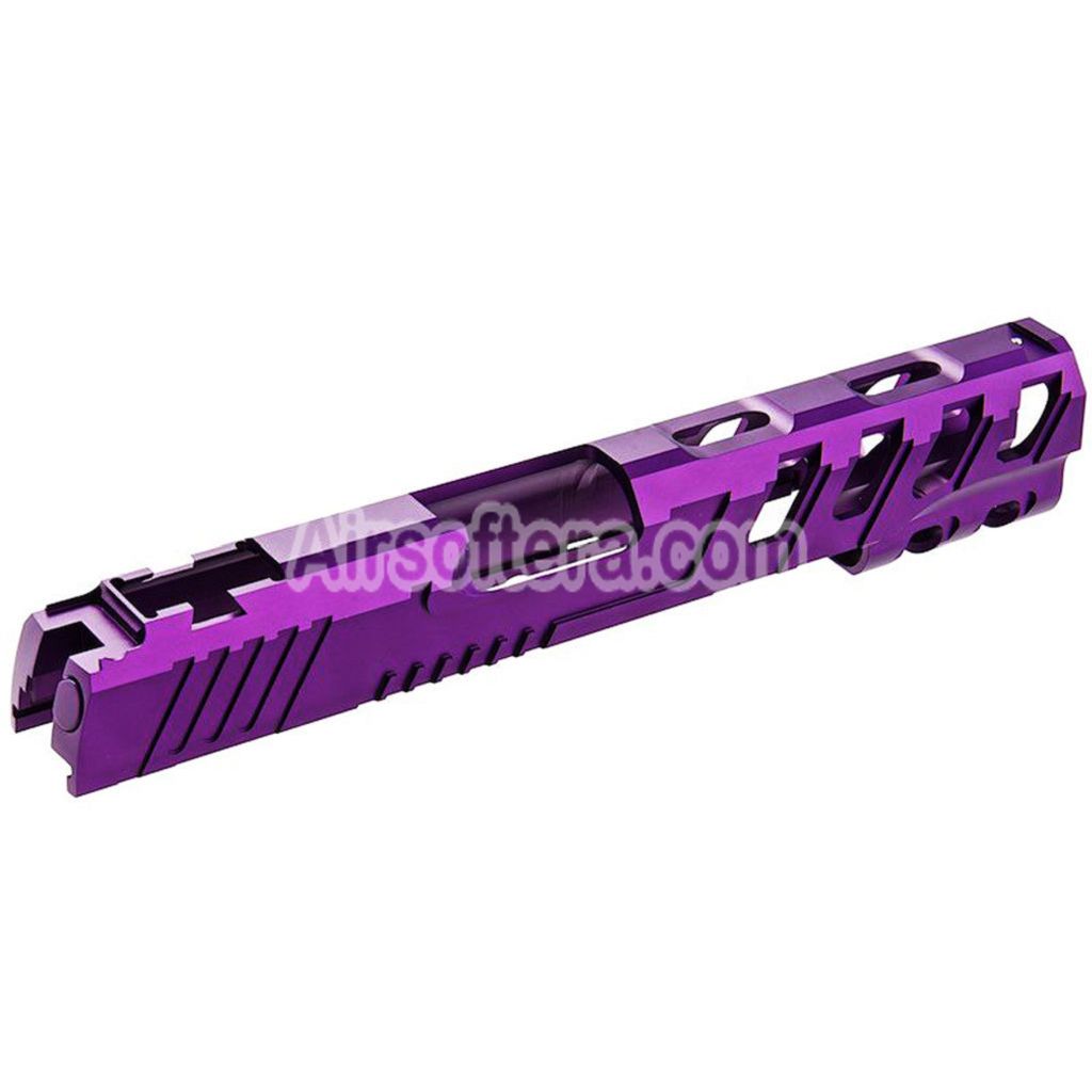 Narcos Airsoft CNC Aluminum Slide Phantom For Tokyo Marui Hi-Capa 5.1 Series GBB Pistols Purple