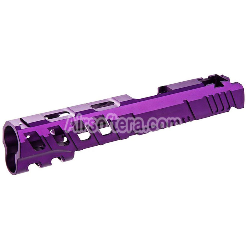 Narcos Airsoft CNC Aluminum Slide Phantom For Tokyo Marui Hi-Capa 5.1 Series GBB Pistols Purple