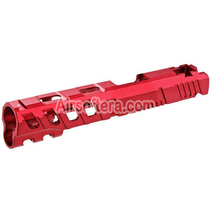 Narcos Airsoft CNC Aluminum Slide Phantom For Tokyo Marui Hi-Capa 5.1 Series GBB Pistols Red