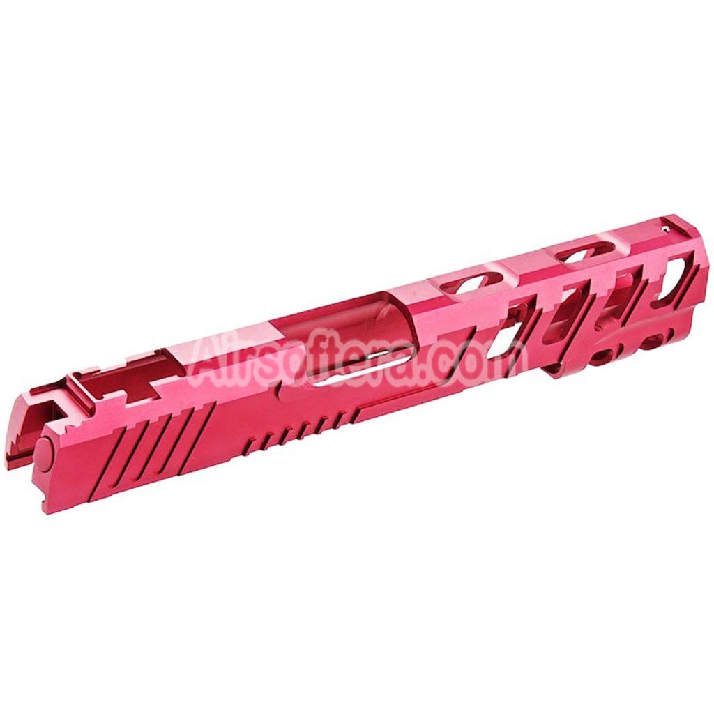 Narcos Airsoft CNC Aluminum Slide Phantom For Tokyo Marui Hi-Capa 5.1 Series GBB Pistols Pink