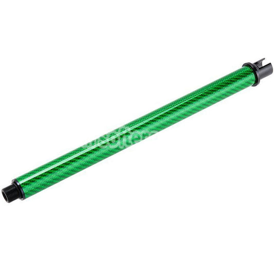 Airsoft Dr. Black Light Weight Carbon Fiber 10.5" Inches Outer Barrel For Tokyo Marui M4 Series MWS GBB Rifles Green