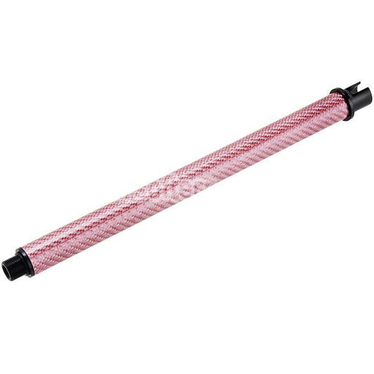 Airsoft Dr. Black Light Weight Carbon Fiber 10.5" Inches Outer Barrel For Tokyo Marui M4 Series MWS GBB Rifles Pink