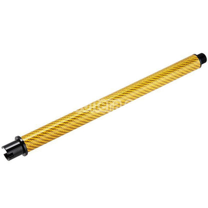 Airsoft Dr. Black Light Weight Carbon Fiber 12" Inches Outer Barrel For Tokyo Marui M4 Series MWS GBB Rifles Gold