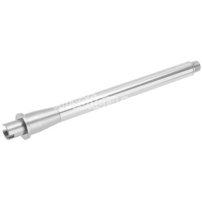 Revanchist Airsoft Aluminum 10.3" Inches Outer Barrel with 0.5" Barrel Extension -14mm CCW For Tokyo Marui M4 Series MWS GBB Rifles Silver