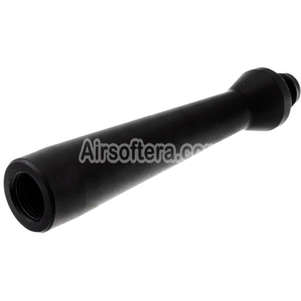 Revanchist Airsoft 100mm Ultra Lightweight Aluminum Outer Barrel -14mm CCW with Thread Adaptor For Novritsch SSP 5 Series GBB Pistols Black