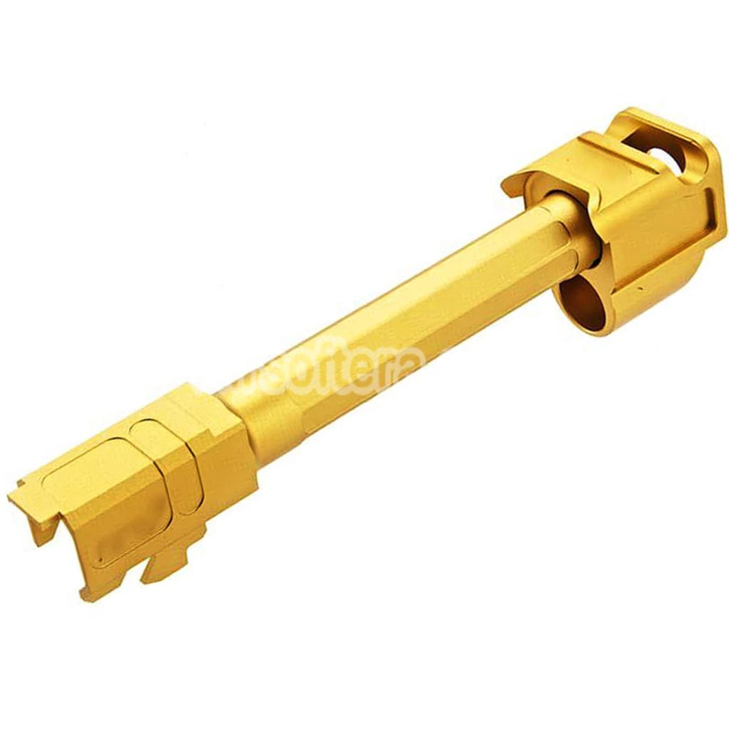 Airsoft RGW ARC9 Outer Barrel with Sparc-M V2-G5 Compensator -14mm CCW For VFC G17 Gen5 Series GBB Pistols Gold