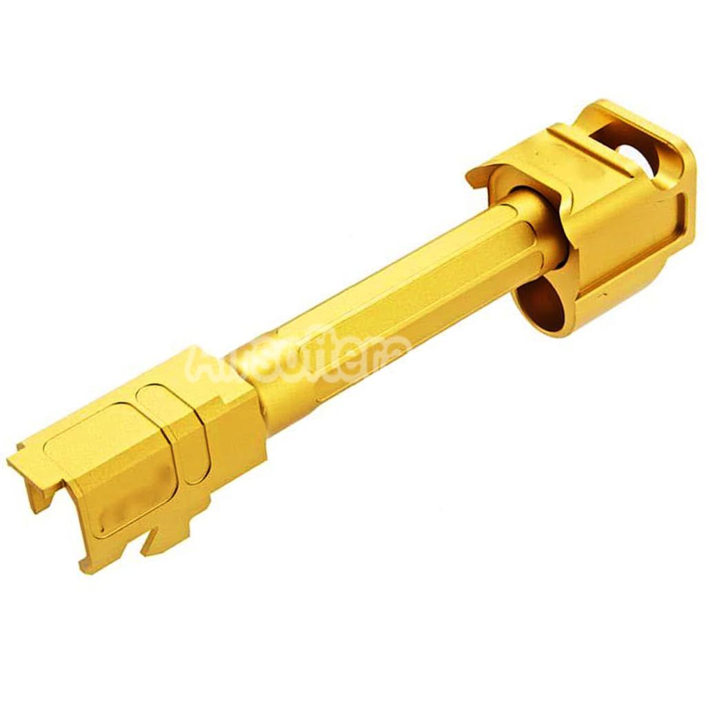 Airsoft RGW ARC9 Outer Barrel with Sparc-M V2-G5 Compensator -14mm CCW For VFC G45 G19X Series GBB Pistols Gold