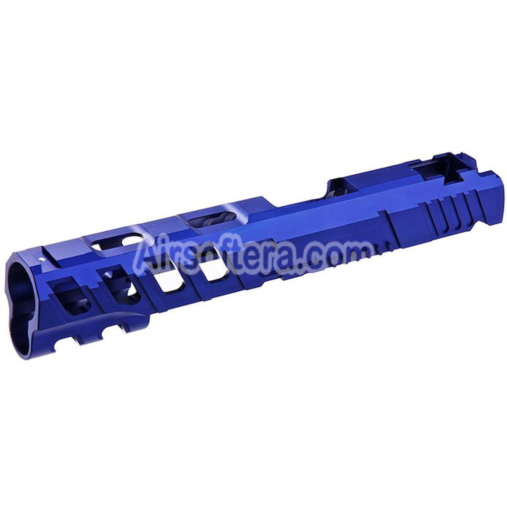 Narcos Airsoft CNC Aluminum Slide Phantom For Tokyo Marui Hi-Capa 5.1 Series GBB Pistols Blue