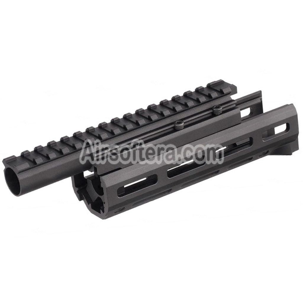 Airsoft Hephaestus 6.5" Inches 160mm CNC Aluminum M-LOK Handguard For GHK LCT AKS-74U Series AEG GBB Rifles