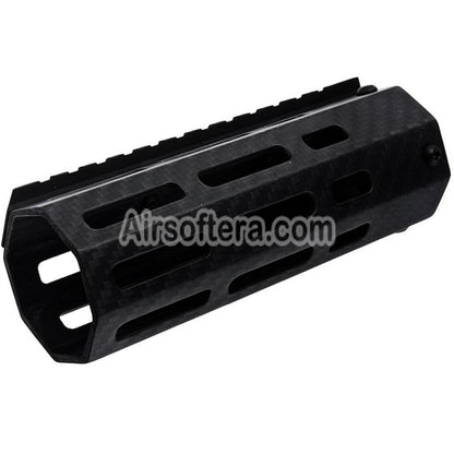 Airsoft Revanchist 145mm 5.5" Inches Lightweight Carbon Fiber M-LOK Handguard Rail System For Tokyo Marui M4 Series MWS GBB Rifles