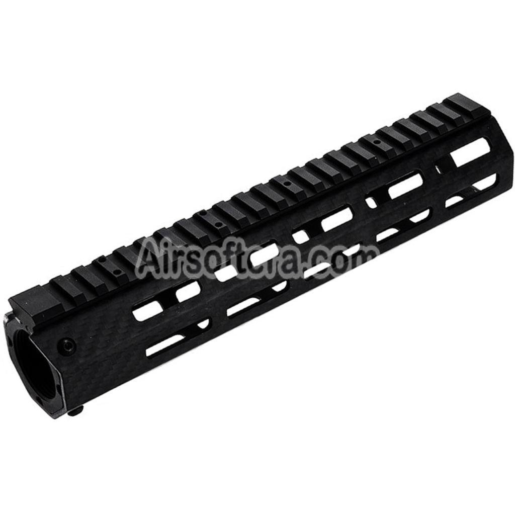 Airsoft Revanchist 245mm 9.5" Inches Lightweight Carbon Fiber M-LOK Handguard Rail System For Tokyo Marui M4 Series MWS GBB Rifles