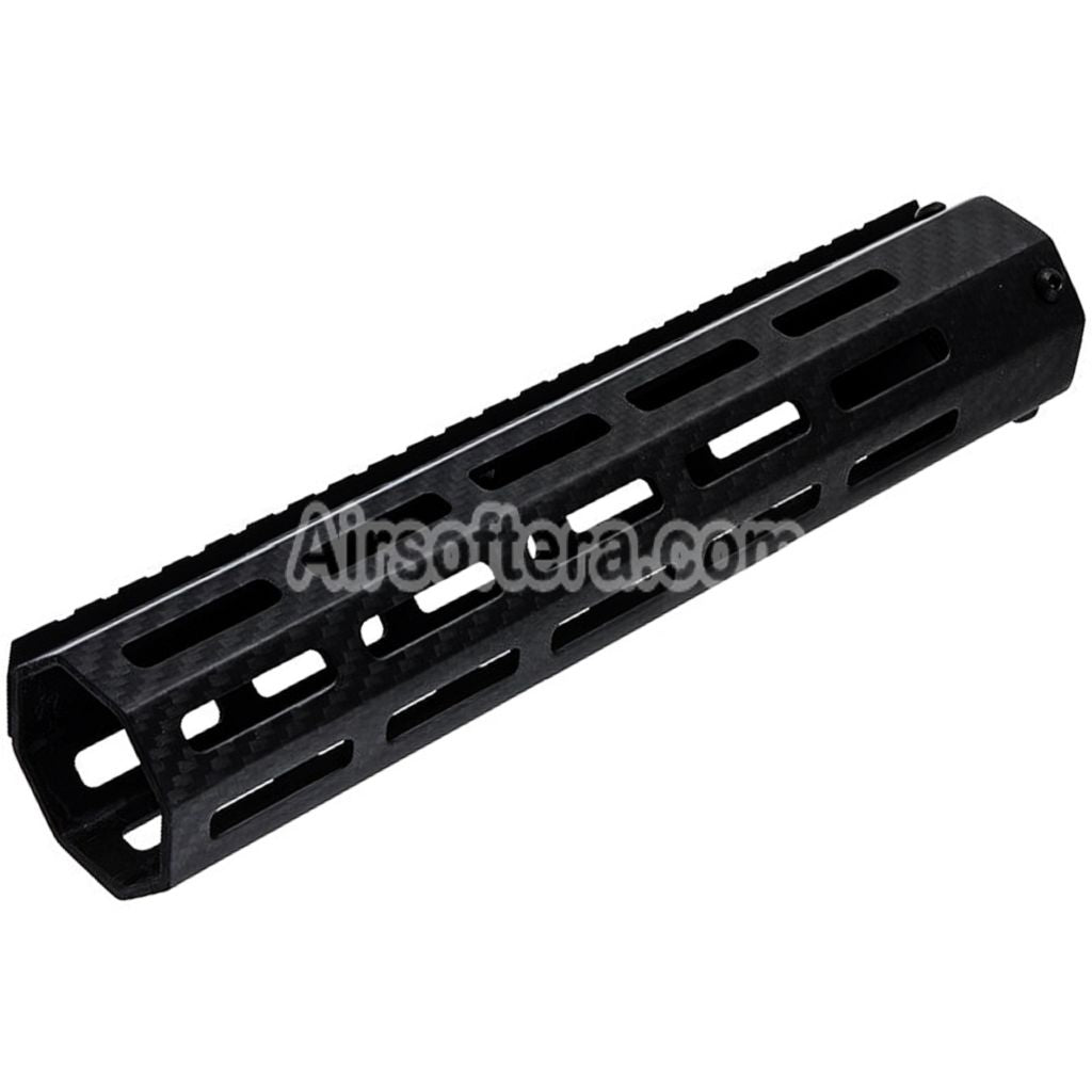 Airsoft Revanchist 245mm 9.5" Inches Lightweight Carbon Fiber M-LOK Handguard Rail System For Tokyo Marui M4 Series MWS GBB Rifles