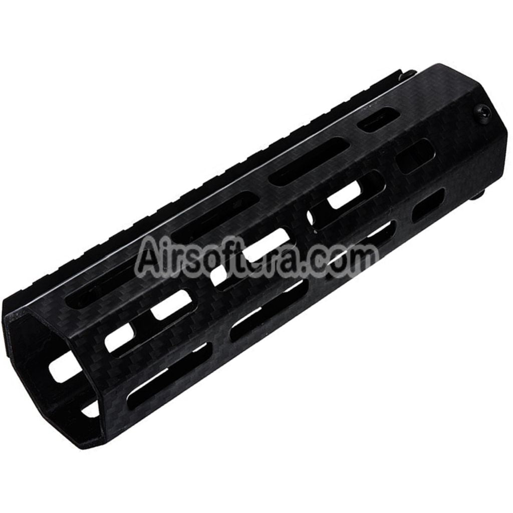 Airsoft Revanchist 180mm 7" Inches Lightweight Carbon Fiber M-LOK Handguard Rail System For Tokyo Marui M4 Series MWS GBB Rifles