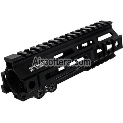 Airsoft Z-Parts Aluminum 185mm 7" Inches MK4 M-LOK Handguard Rail System with Barrel Nut For Tokyo Marui M4 Series MWS GBB Rifles Black