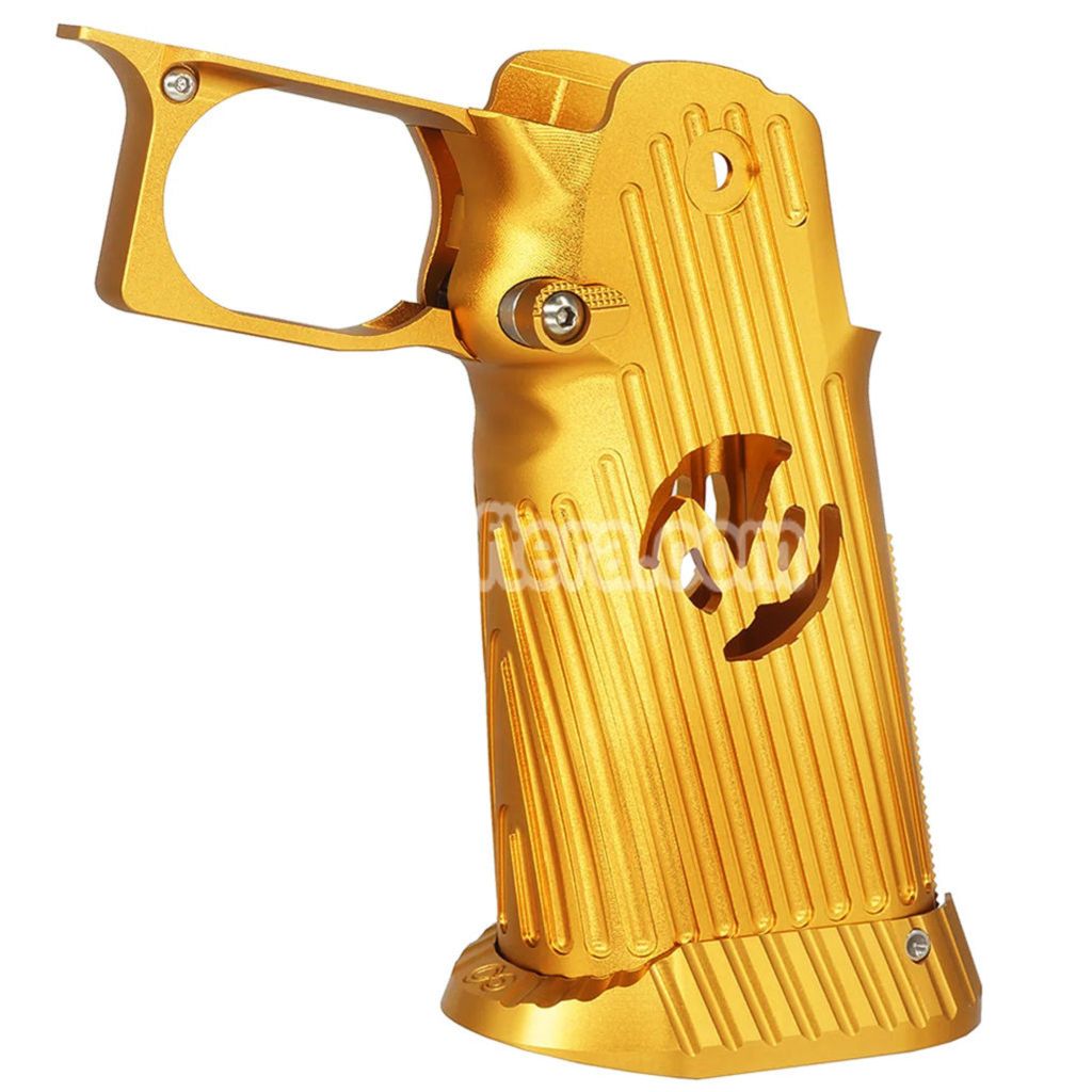 Airsoft 5KU CNC Aluminum Grip Infinity Style Type-4 For Tokyo Marui Hi-Capa 5.1 4.3 Series GBB Pistols Gold