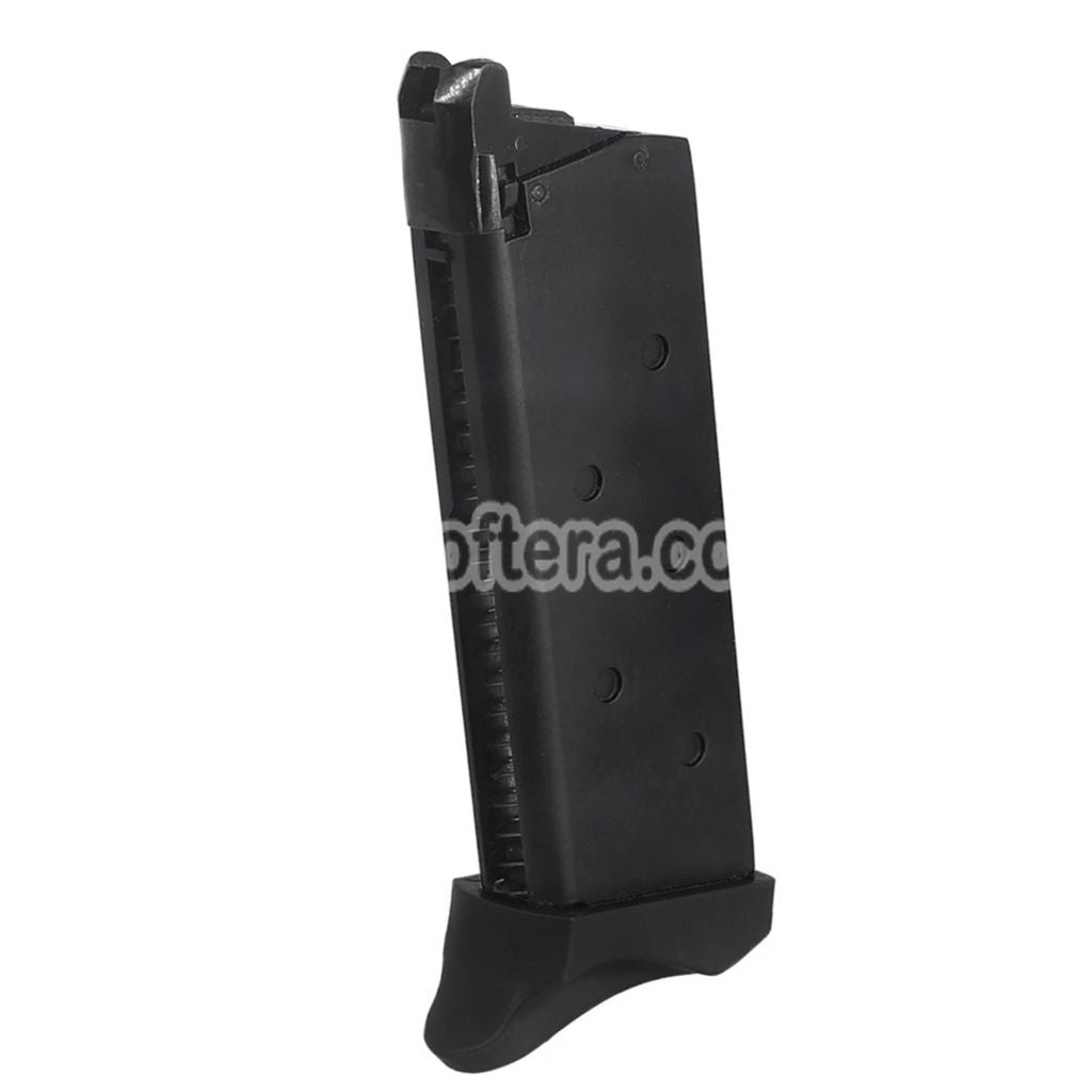 Airsoft 15rd Gas Magazine For Double Bell 726 WE Tokyo Marui G26 G27 Series GBB Pistol Black