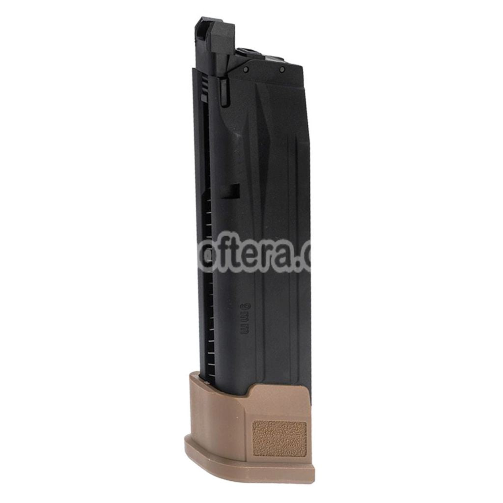 Airsoft SIG AIR VFC 25rd Gas Magazine For SIG AIR P320 M17 Series GBB Pistols Black