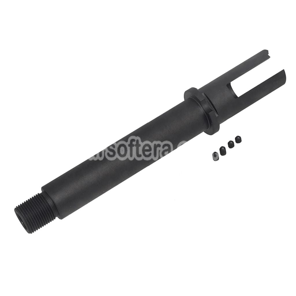 Airsoft APS 110mm Power Up Device "PUD" Silencer Suppressor Barrel Extension -14mm CCW Counter-Clockwise Thread Black