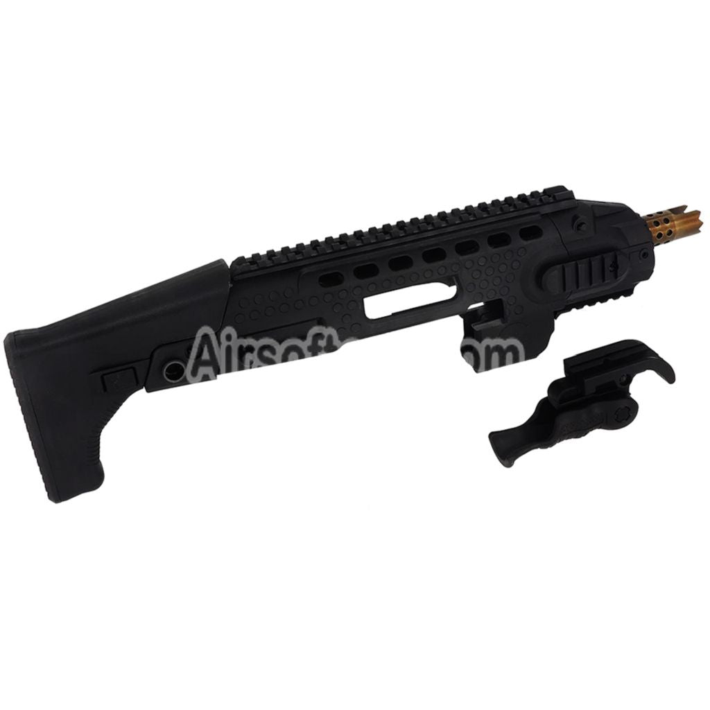 Airsoft APS Caribe Action Combat Pistol Carbine Conversion Kit For APS XTP Shark Series GBB pistols Black