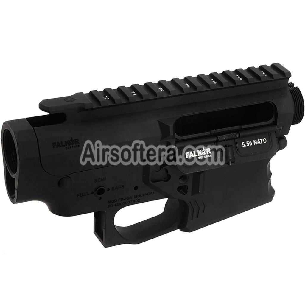 Airsoft APS Falkor Defense Complete Receiver Set For APS V2 Gearbox M4 M16 Series GBB Rifles Black