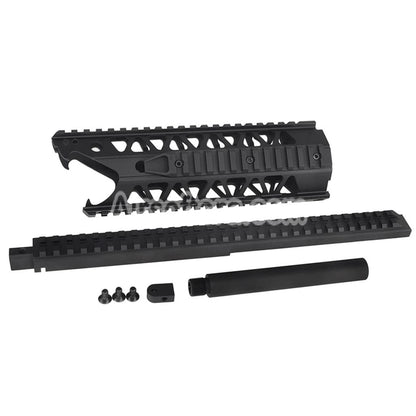 Airsoft Army Armament 7" Inches 4-Sides Railed Raptor RAS Keymod Interface Handguard For Army Armament R907 AUG AEG Rifle