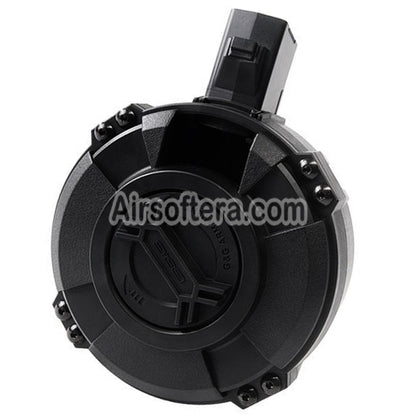 Airsoft G&G 1730rd Polymer Manual Winding Drum Magazine For G&G PRK9 Series AEG Rifles Black