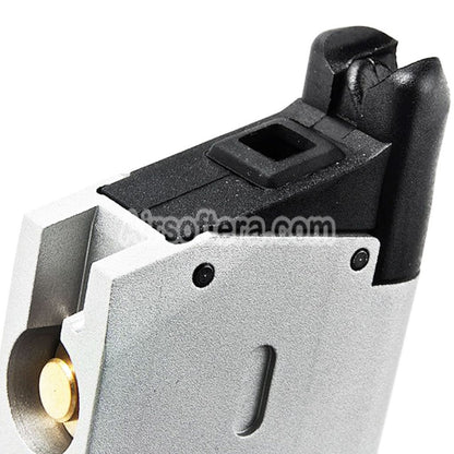 Airsoft RWA 25rd Co2 Magazine For KJ Works RWA GRP Nighthawk Custom War Hawk Series 1911 GBB Pistols Silver