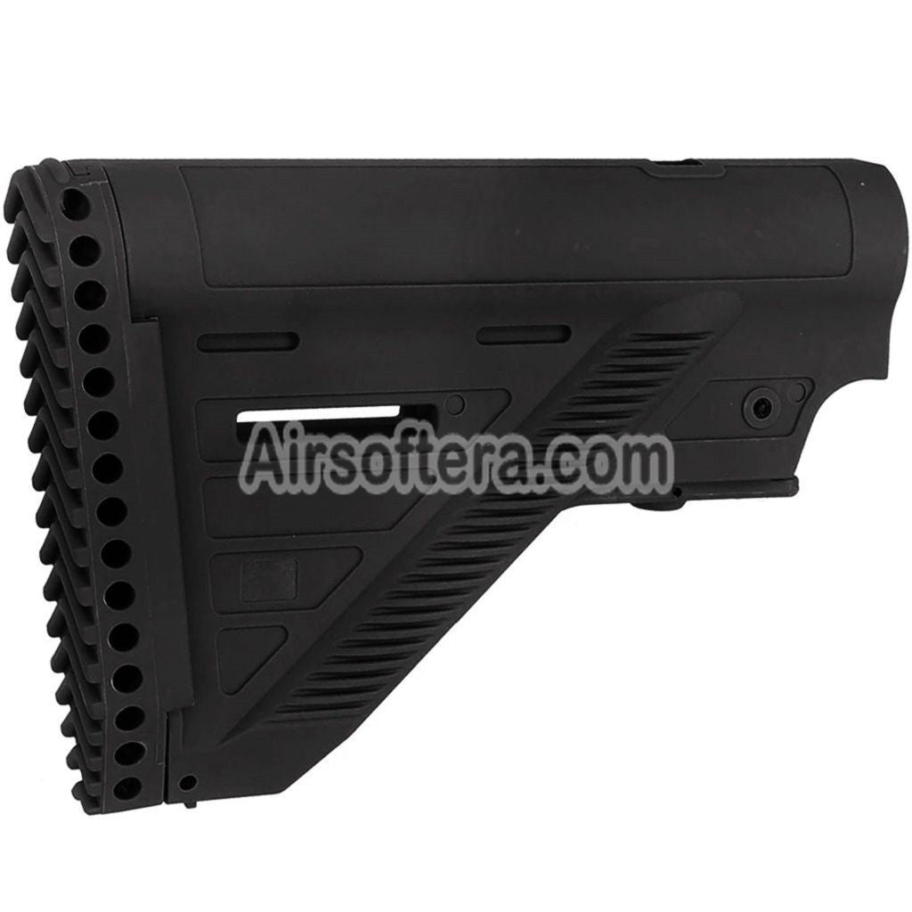 Airsoft E&C 416A5 Style Retractable Stock For HK416 M4 M16 Series AEG Rifles Black