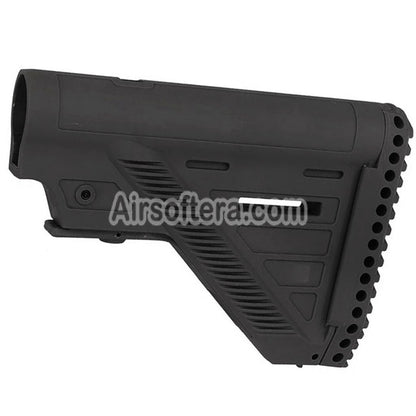 Airsoft E&C Polymer M16A1 Fixed Stock For E&C M4 M16 Series AEG Rifles Black