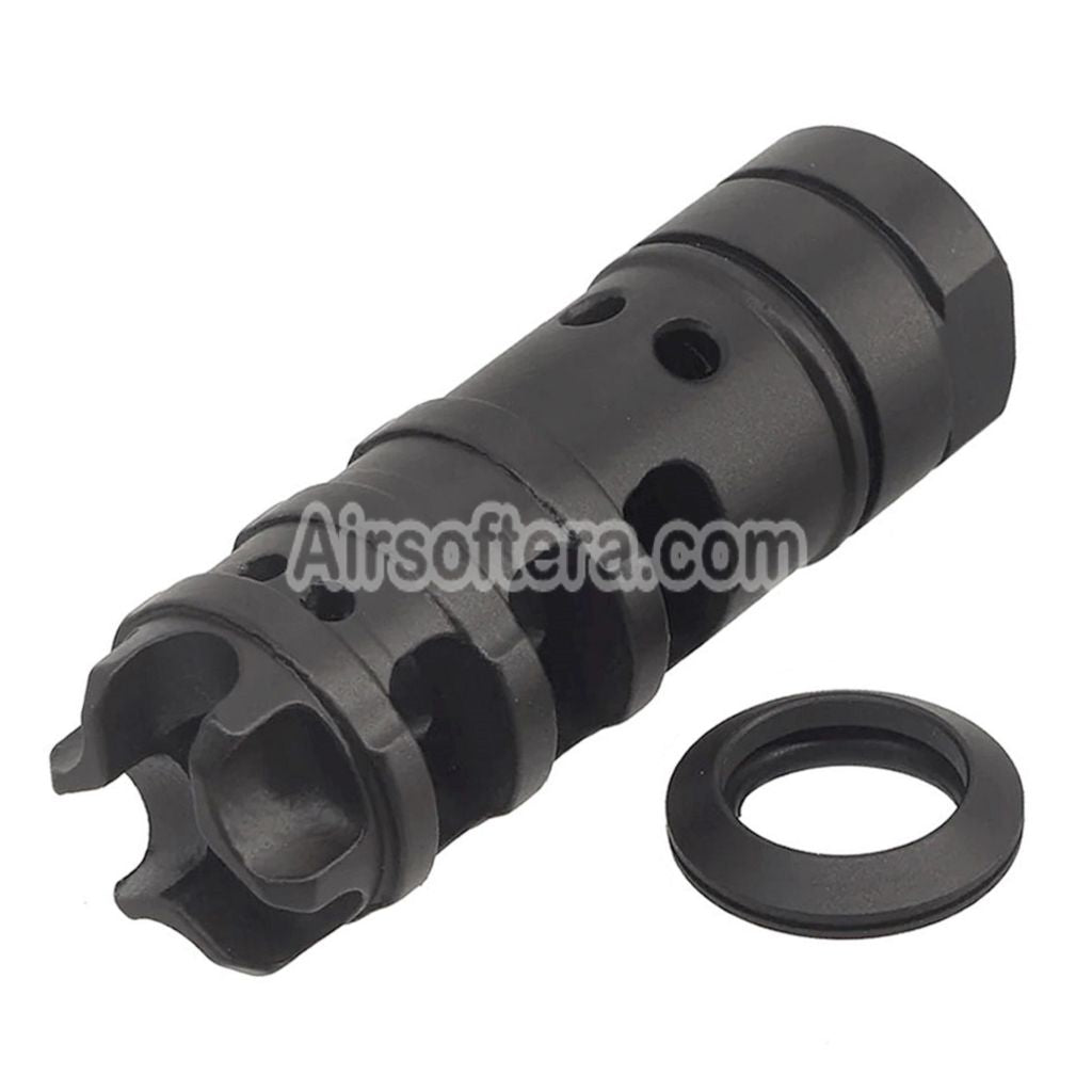 Airsoft CYMA 125mm SPR Style Flash Hider -14mm CCW Counter-Clockwise Thread For M4 AEG Outer Barrel