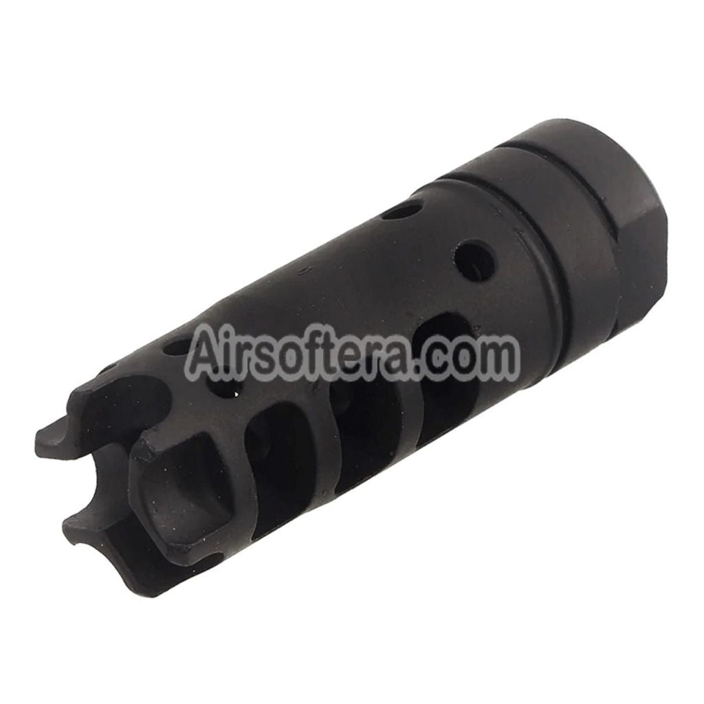 Airsoft CYMA 62mm SF-556 Style Flash Hider -14mm CCW Counter-clockwise Thread Black