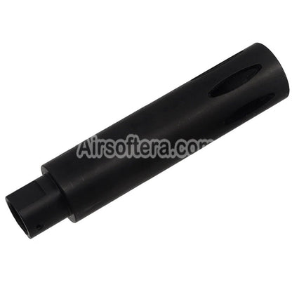 Airsoft CYMA 113mm XM177 E1 Style Flash Hider -14mm CCW Counter-clockwise Thread Black