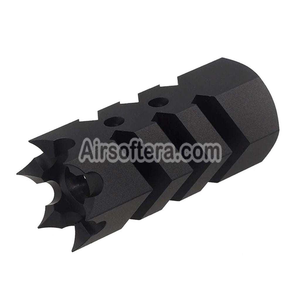 Airsoft CYMA 113mm XM177 E2 Style Flash Hider -14mm CCW Counter-clockwise Thread Black