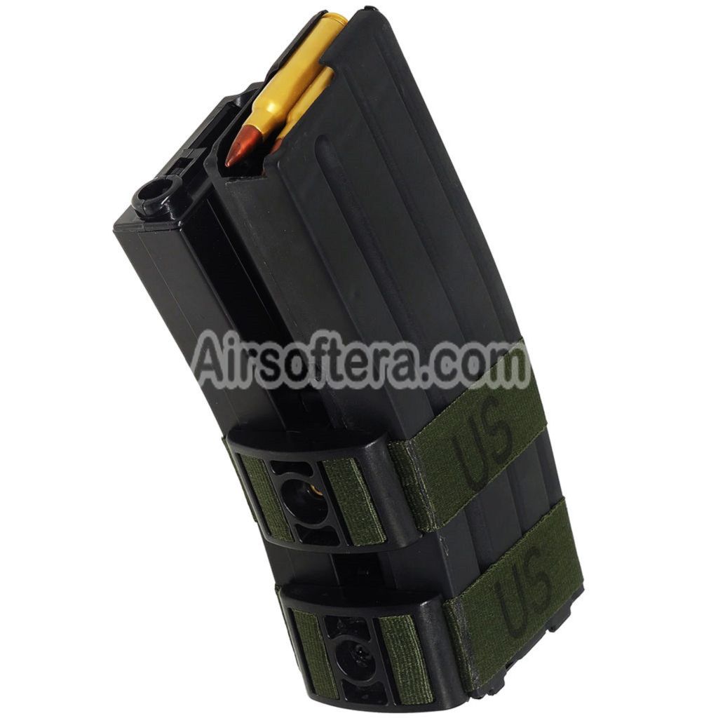 Airsoft BATTLEAXE 800rd Electric Dual Magazine with Dummy Bullet For M4 M16 Series AEG Rifles