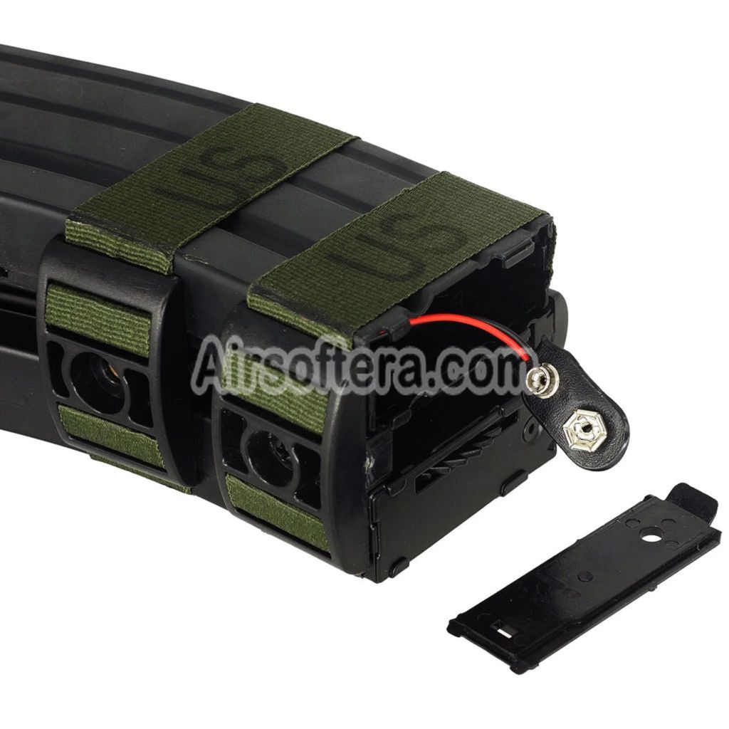 Airsoft BATTLEAXE 800rd Electric Dual Magazine with Dummy Bullet For M4 M16 Series AEG Rifles