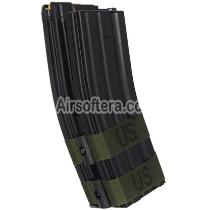 Airsoft BATTLEAXE 1200rd Electric Dual Magazine with Dummy Bullet For M4 M16 Series AEG Rifles