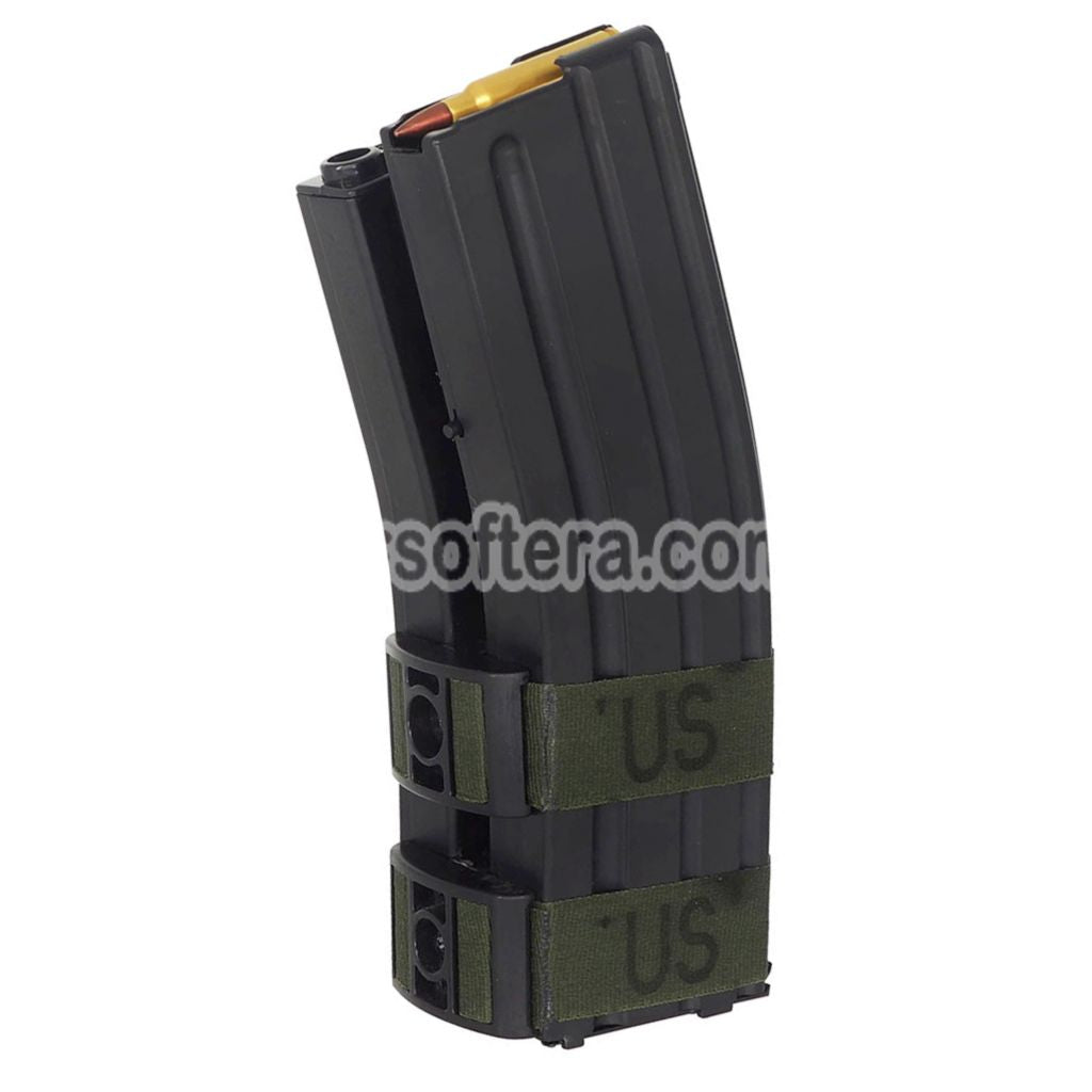 Airsoft BATTLEAXE 800rd Electric Dual Magazine with Dummy Bullet For M4 M16 Series AEG Rifles