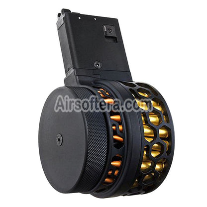 Airsoft DYTAC XMAG 100rd Green Gas Drum Magazine For GHK AR M4 Series GBB Rifles