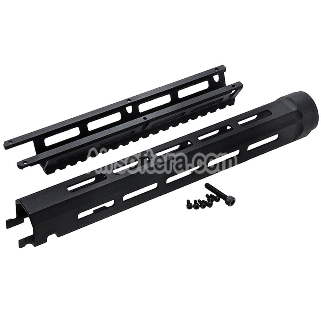 Airsoft VFC 280mm CNC Aluminum Tactical M-LOK Handguard Rail System For Cybergun FN FNC Series GBB Rifles Black