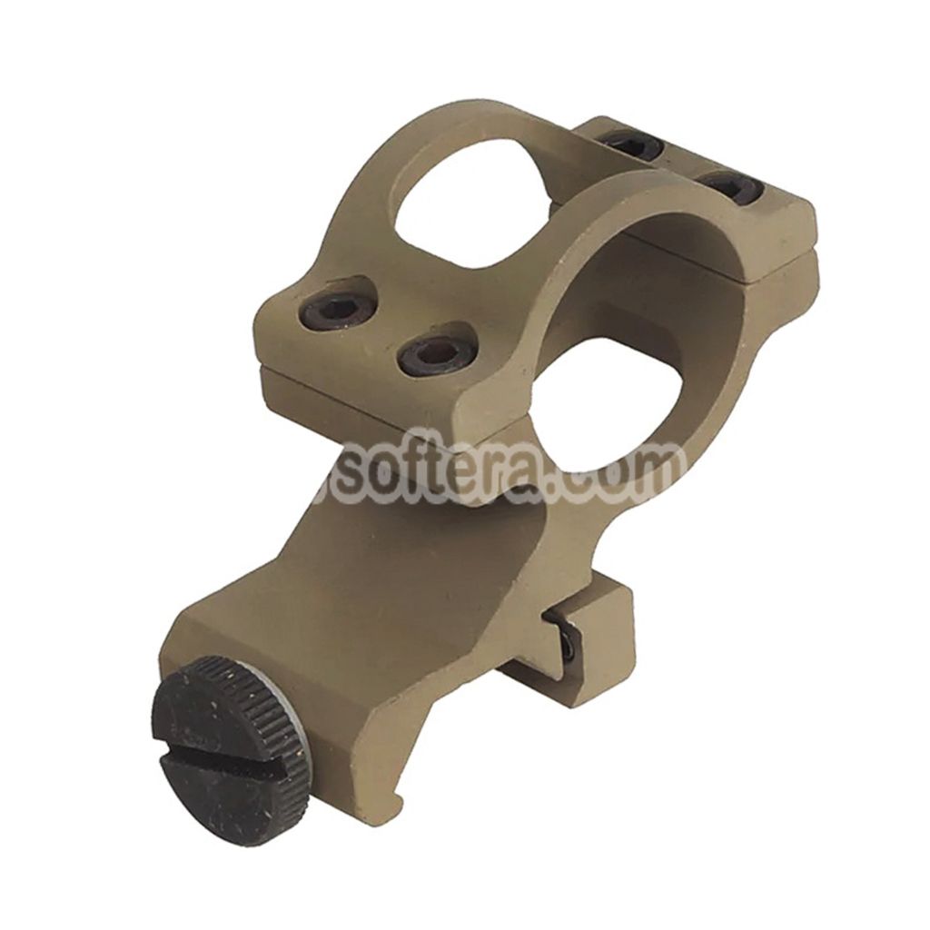 Airsoft Offset Flashlight Mount For 20mm Picatinny Rail Black