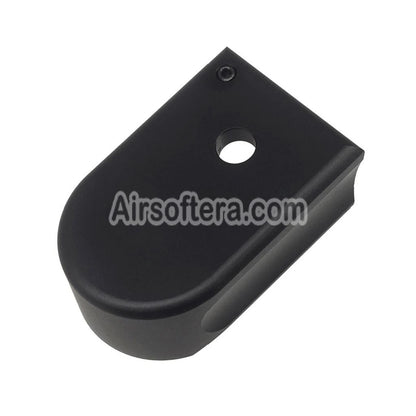 Airsoft 5KU CNC Aluminum Magazine Base Plate Type-1 For KJ Works Shadow2 Series GBB Pistols Magazine Black