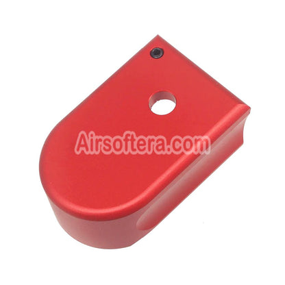 Airsoft 5KU CNC Aluminum Magazine Base Plate Type-1 For KJ Works Shadow2 Series GBB Pistols Magazine Red