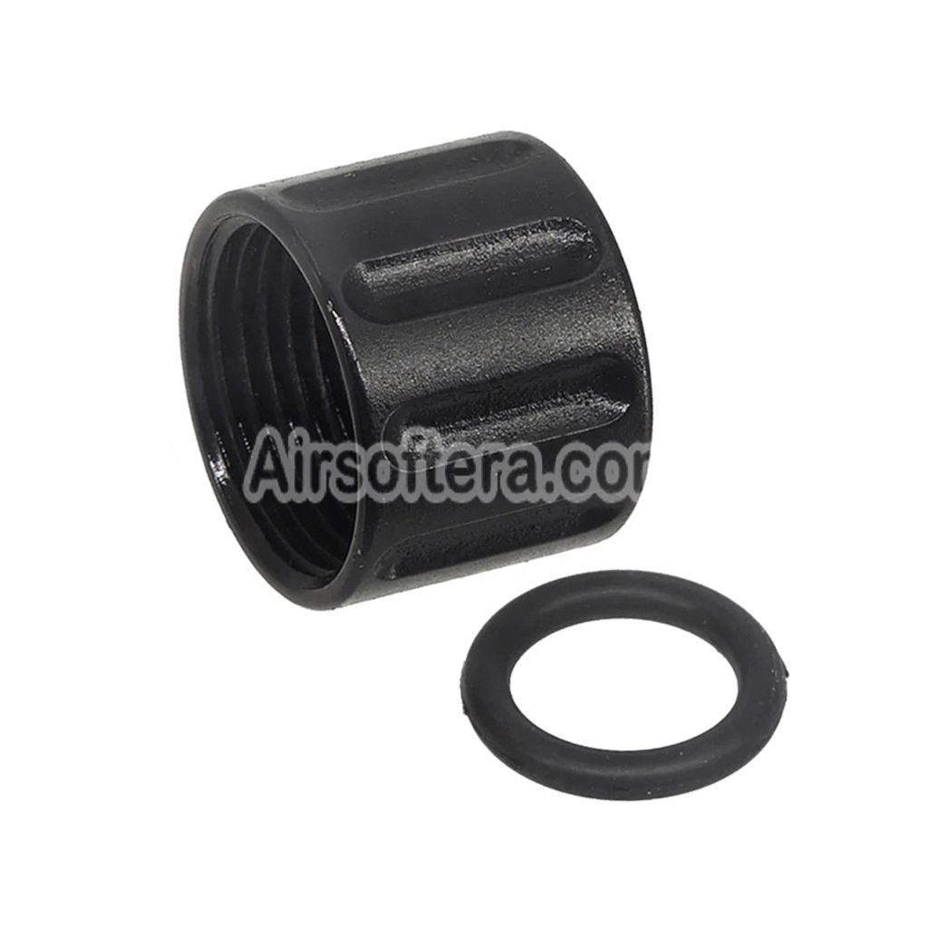 Airsoft 5KU CNC Aluminum Plain Recoil Spring Plug For Tokyo Marui Hi-Capa 5.1 Series GBB Pistols Silver